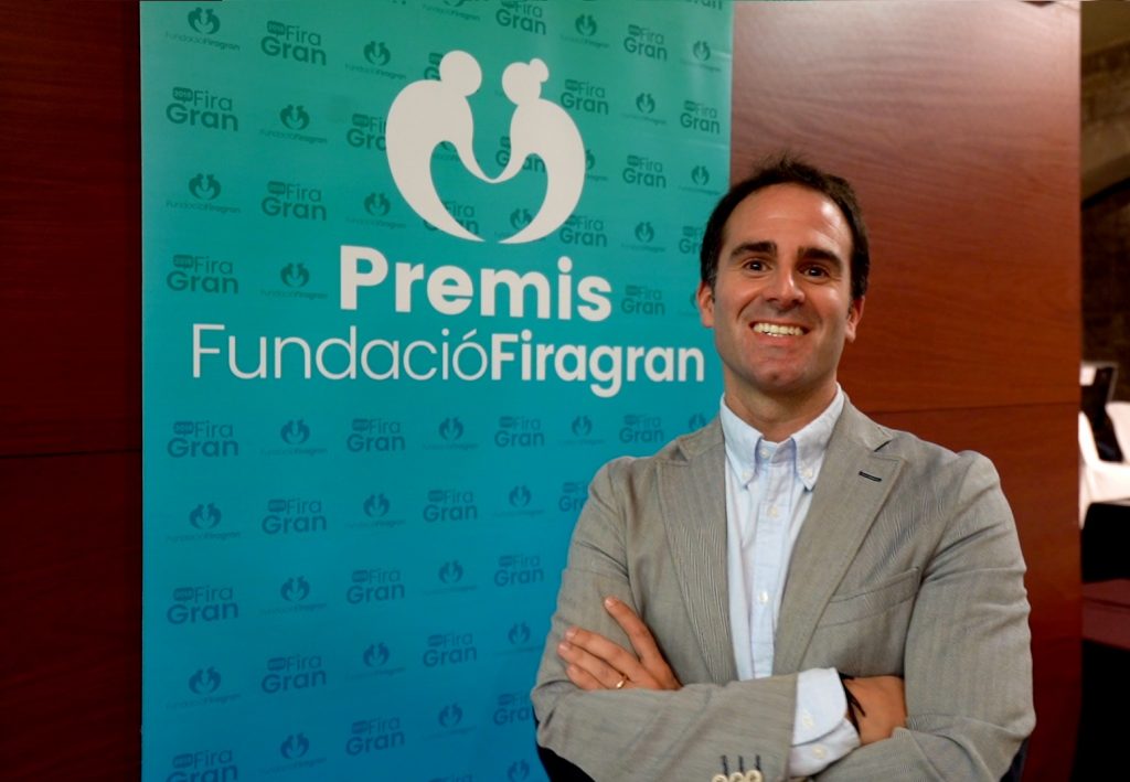 El CEO de CSA Dental, Aitor Pérez, en la recepción del Premio Fundació FiraGran 2021
